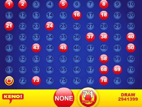 winning keno numbers for today.